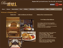 Tablet Screenshot of bingham-hall.com